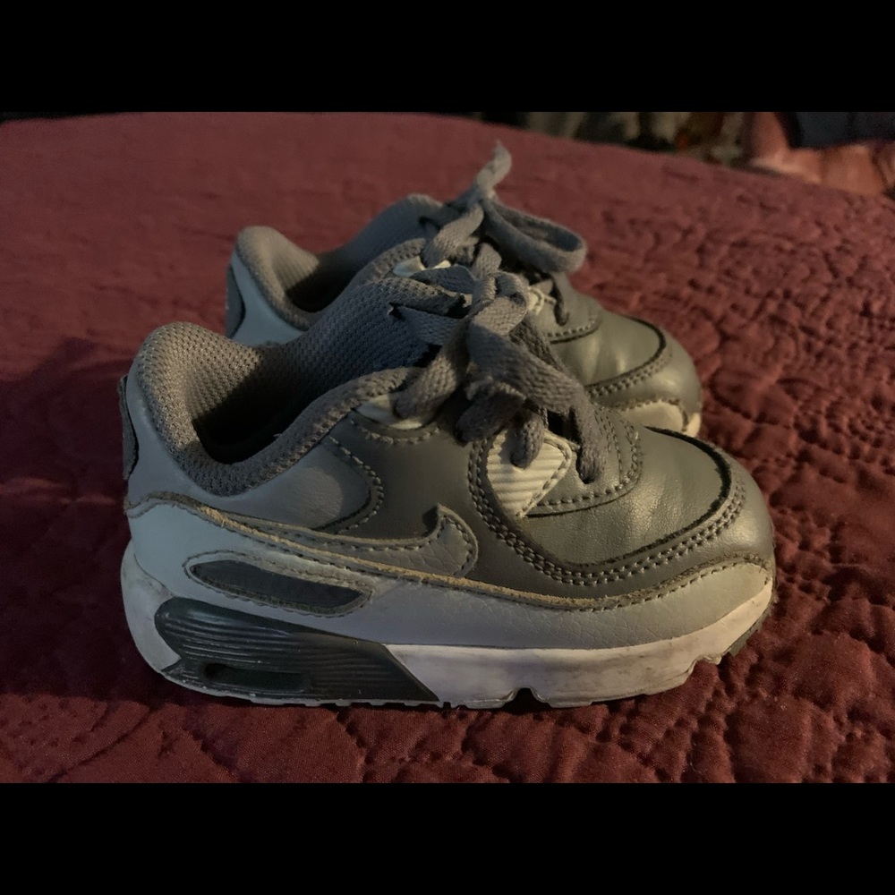 Nike Air Max 90 Toddler White Dark Cool Grey Shoes